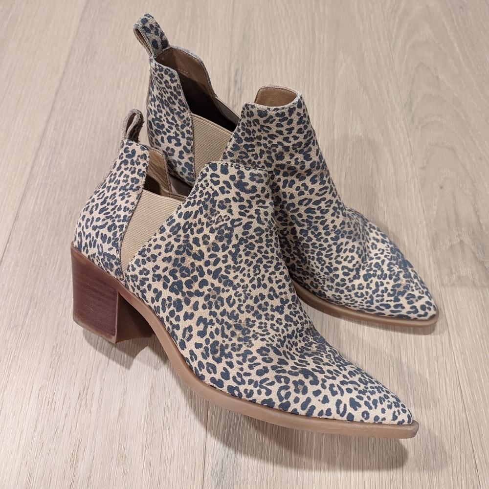 Leopard Print Ankle Boots